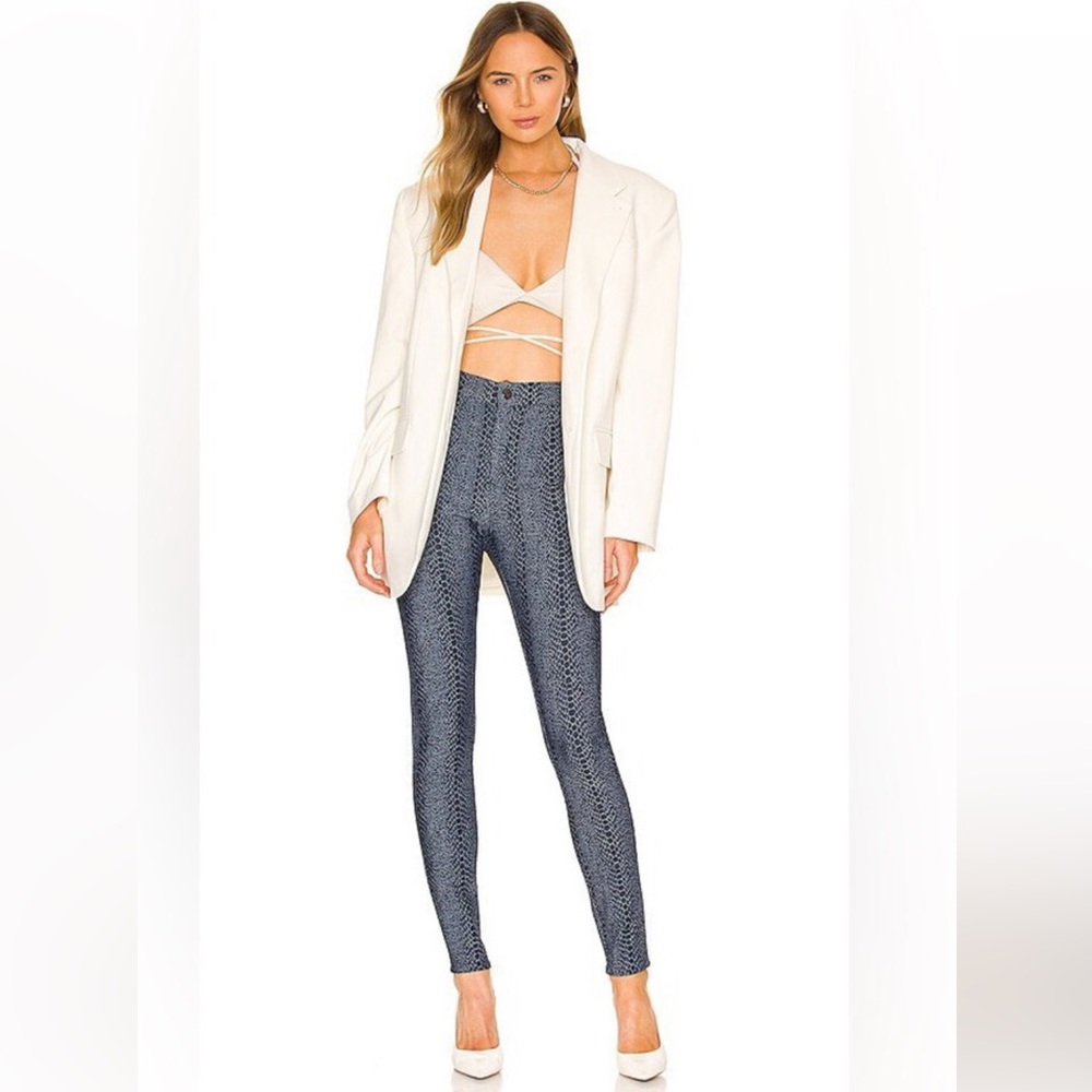 NWT Revolve Superdown Darlene Snake-Print snakeskin jeans Pants Sz 25 small